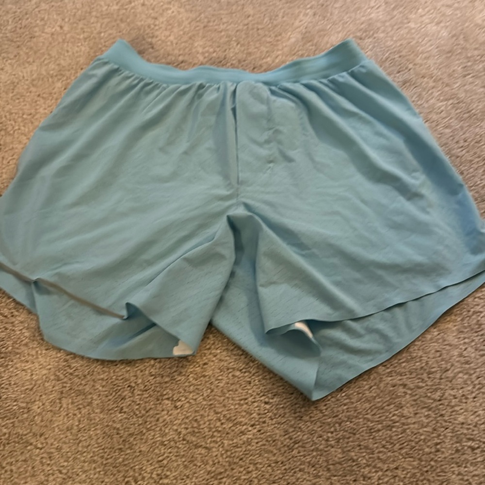 Bright blue lululemon shorts